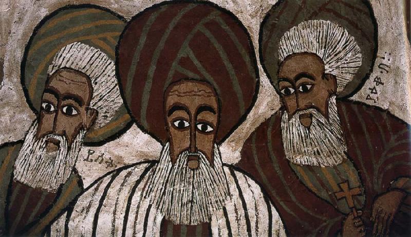 unknow artist The three patriarchs: Abraham, Isaak and Jakob oil painting image